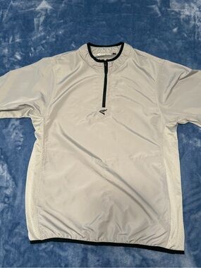 Easton Men’s Light Gray Swim Rash Guard with Black Trim